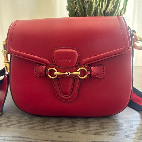Gucci Leather Lady Web Crossbody Bag - Picture 3 of 13